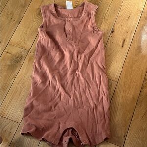Sleeveless kids Rust Romper